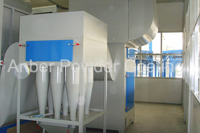 Multi cyclone recycling unit for waste powder